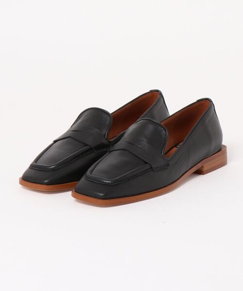 inter-chaussures（インターショシュール）の「【ANGEL ALARCON】スクエアトウベーシックローファー(D21611)（ローファー・レディース・ブラック/ベージュ・38/37/36/35）」の6枚目の写真