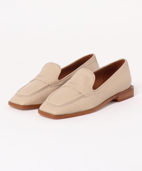 inter-chaussures（インターショシュール）の「【ANGEL ALARCON】スクエアトウベーシックローファー(D21611)（ローファー・レディース・ブラック/ベージュ・38/37/36/35）」の7枚目の写真