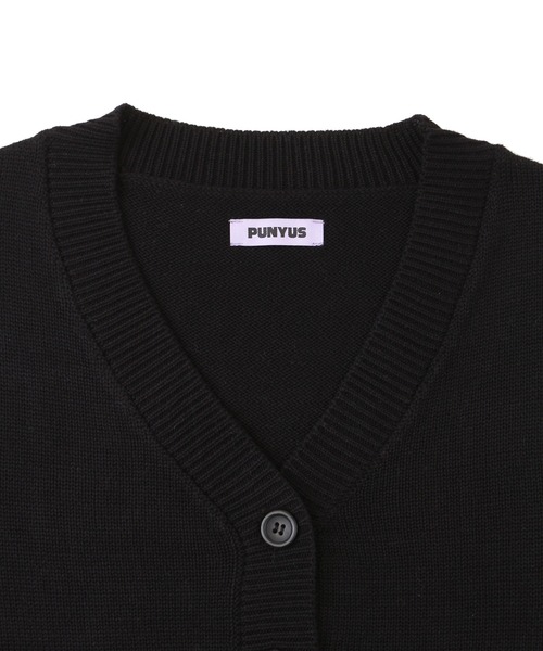 PUNYUS（プニュズ）の「クロップドニットカーディガン（カーディガン/ボレロ・レディース・ブラック/パープル/ピンク/ライム・1/2/4/3）」の9枚目の写真