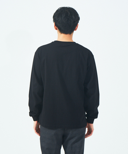 ABAHOUSE GRAY（アバハウスグレイ）の「【8.0oz】リラックス 長袖 Tシャツ（Tシャツ/カットソー・メンズ・ブラック/グレイッシュベージュ/モカ/ホワイト・46/48）」の19枚目の写真