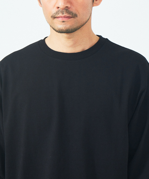 ABAHOUSE GRAY（アバハウスグレイ）の「【8.0oz】リラックス 長袖 Tシャツ（Tシャツ/カットソー・メンズ・ブラック/グレイッシュベージュ/モカ/ホワイト・46/48）」の18枚目の写真