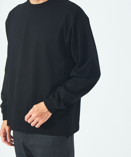 ABAHOUSE GRAY（アバハウスグレイ）の「【8.0oz】リラックス 長袖 Tシャツ（Tシャツ/カットソー・メンズ・ブラック/グレイッシュベージュ/モカ/ホワイト・46/48）」の17枚目の写真