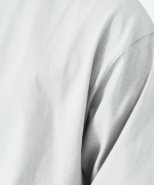 ABAHOUSE GRAY（アバハウスグレイ）の「【8.0oz】リラックス 長袖 Tシャツ（Tシャツ/カットソー・メンズ・ブラック/グレイッシュベージュ/モカ/ホワイト・46/48）」の8枚目の写真