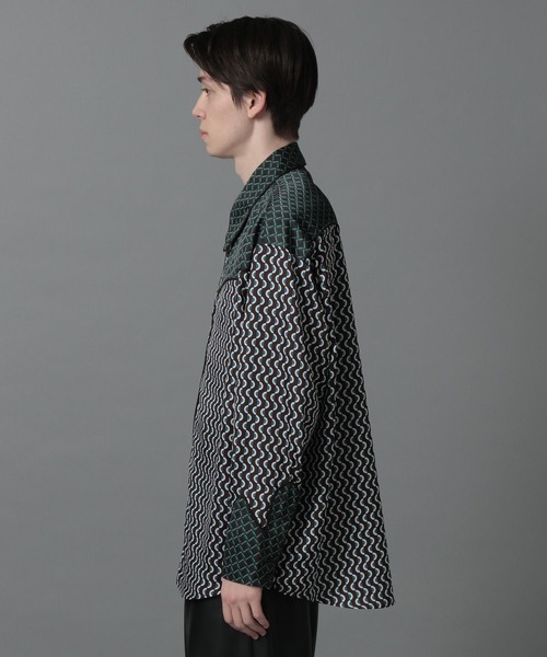 HARE(ハレ)の「ジオメトリックウエスタンシャツ(HARE)(シャツ/ブラウス・メンズ・ブルー/グリーン・SMALL/MEDIUM)」の10枚目の写真