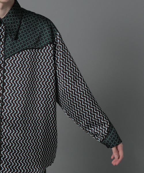 HARE(ハレ)の「ジオメトリックウエスタンシャツ(HARE)(シャツ/ブラウス・メンズ・ブルー/グリーン・SMALL/MEDIUM)」の13枚目の写真