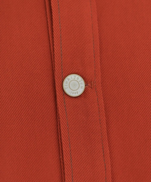 TINA：JOJUN（ティーナジョジュン）の「ユニセックス シャツジャケット TINA：JOJUN（その他アウター・レディース・グリーン/テラコッタ・M）」の6枚目の写真