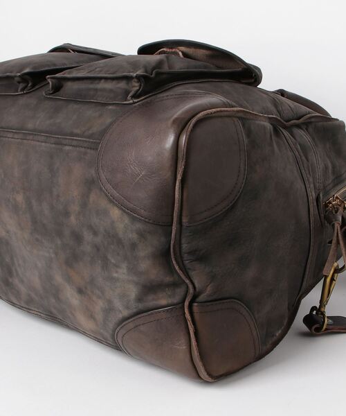 RRL(ダブル アール エル)の「(限定コレクション)レザー ダッフル(ボストンバッグ・メンズ・ブラック系1・ONE)」の3枚目の写真