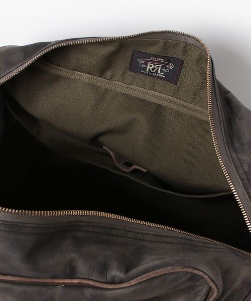 RRL(ダブル アール エル)の「(限定コレクション)レザー ダッフル(ボストンバッグ・メンズ・ブラック系1・ONE)」の5枚目の写真