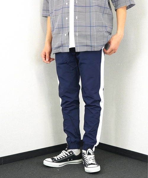 Burner(バーナー)の「【GROOVY STORE】ナイロン タスラン 10分丈 1本ライン ジョガーパンツ(デニムパンツ・メンズ・ブラック/ネイビー/チャコールグレー・L/LL/M)」の11枚目の写真