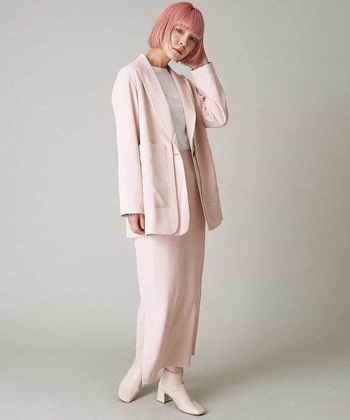 A de a.v.v(アードアー・ヴェ・ヴェ)の「(SET UP対応)レイヤード風テーラードジャケット(テーラードジャケット・レディース・アイボリー/ライトピンク/カーキ・38/36)」の6枚目の写真