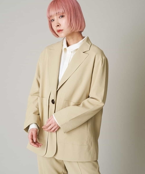 A de a.v.v(アードアー・ヴェ・ヴェ)の「(SET UP対応)レイヤード風テーラードジャケット(テーラードジャケット・レディース・アイボリー/ライトピンク/カーキ・38/36)」の14枚目の写真