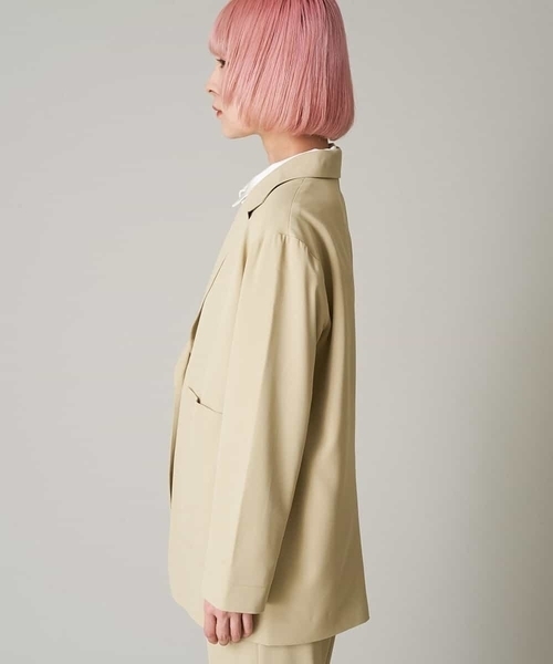 A de a.v.v(アードアー・ヴェ・ヴェ)の「(SET UP対応)レイヤード風テーラードジャケット(テーラードジャケット・レディース・アイボリー/ライトピンク/カーキ・38/36)」の17枚目の写真