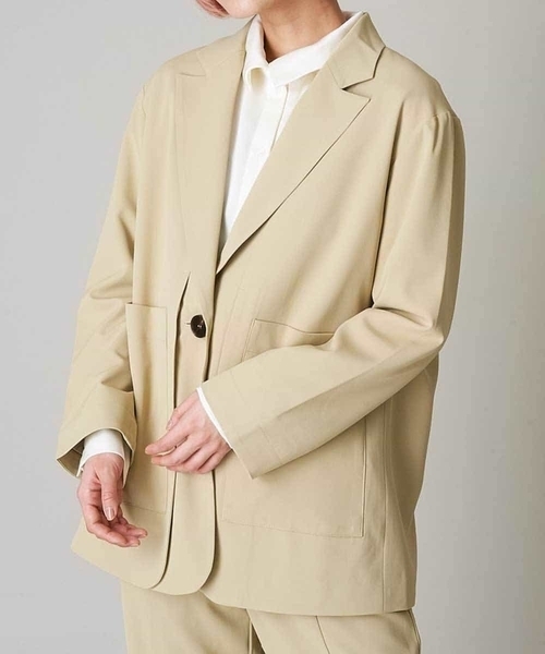 A de a.v.v(アードアー・ヴェ・ヴェ)の「(SET UP対応)レイヤード風テーラードジャケット(テーラードジャケット・レディース・アイボリー/ライトピンク/カーキ・38/36)」の20枚目の写真