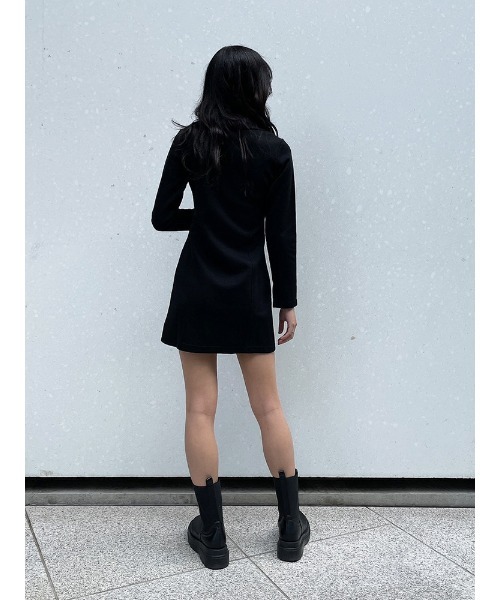 ENVYM（アンビー）の「ポロミニＯＰ（ワンピース・レディース・ブラック/ベージュ・FREE）」の9枚目の写真