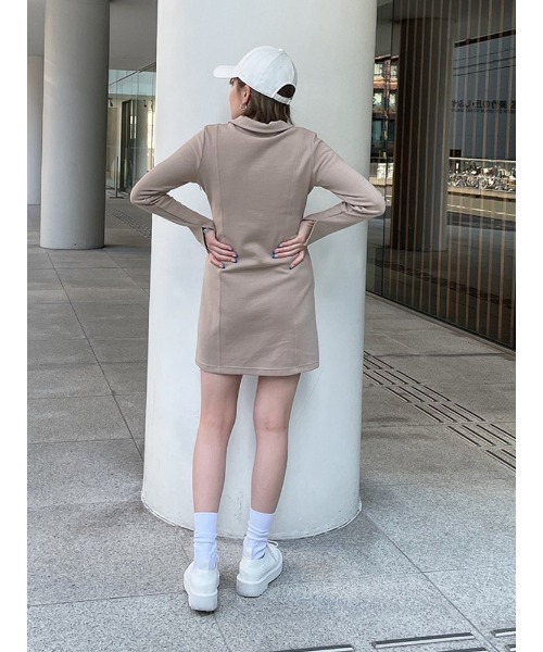 ENVYM（アンビー）の「ポロミニＯＰ（ワンピース・レディース・ブラック/ベージュ・FREE）」の15枚目の写真