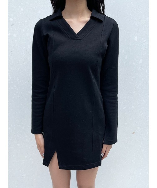 ENVYM（アンビー）の「ポロミニＯＰ（ワンピース・レディース・ブラック/ベージュ・FREE）」の16枚目の写真