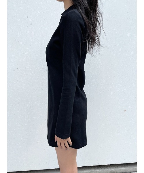 ENVYM（アンビー）の「ポロミニＯＰ（ワンピース・レディース・ブラック/ベージュ・FREE）」の17枚目の写真