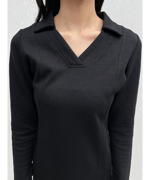 ENVYM（アンビー）の「ポロミニＯＰ（ワンピース・レディース・ブラック/ベージュ・FREE）」の19枚目の写真