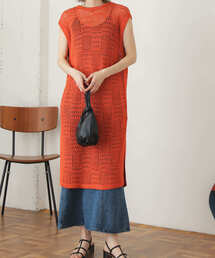 SENSE OF PLACE by URBAN RESEARCH | ブロックニットロングベスト(ベスト)