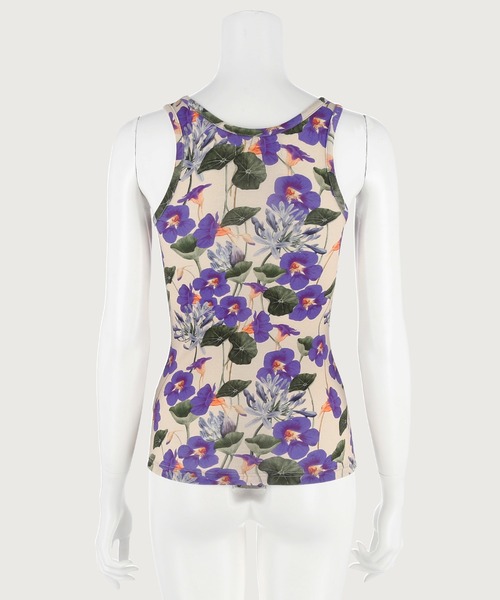 G.V.G.V.（ジーヴィージーヴィー）の「FLORAL TANK TOP（タンクトップ・レディース・ベージュ/グリーン・ONE SIZE）」の7枚目の写真