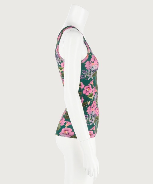 G.V.G.V.（ジーヴィージーヴィー）の「FLORAL TANK TOP（タンクトップ・レディース・ベージュ/グリーン・ONE SIZE）」の14枚目の写真