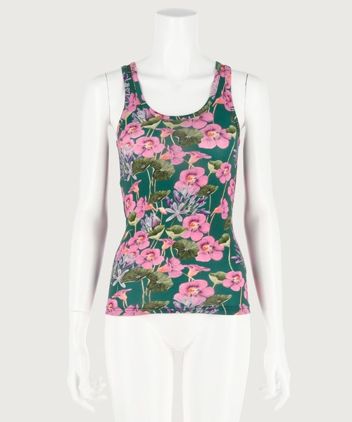 G.V.G.V.（ジーヴィージーヴィー）の「FLORAL TANK TOP（タンクトップ・レディース・ベージュ/グリーン・ONE SIZE）」の20枚目の写真