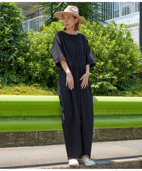 anap mimpi(アナップミンピ)の「ノーカラージャンプスーツ(つなぎ/オールインワン・レディース・ブラック/サックスブルー/ベージュ系その他・FREE)」の16枚目の写真