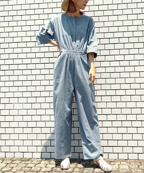 anap mimpi(アナップミンピ)の「ノーカラージャンプスーツ(つなぎ/オールインワン・レディース・ブラック/サックスブルー/ベージュ系その他・FREE)」の19枚目の写真