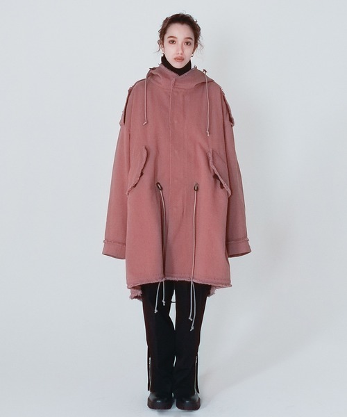 Wizzard（ウィザード）の「Wizzard ウィザード / DYED FISHTAIL PARKA ビッグシルエットフィッシュテールパーカー モッズコート / WCA22-002（モッズコート・メンズ・ホワイト/スモークピンク/ブラック/カーキ・2/1/3）」の7枚目の写真