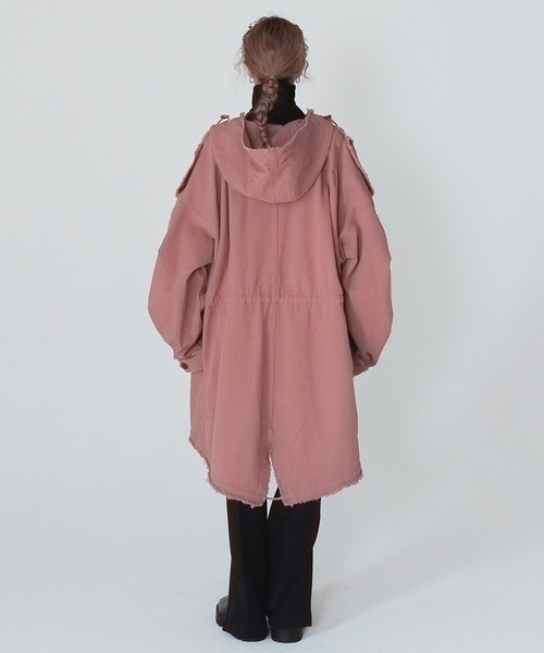 Wizzard（ウィザード）の「Wizzard ウィザード / DYED FISHTAIL PARKA ビッグシルエットフィッシュテールパーカー モッズコート / WCA22-002（モッズコート・メンズ・ホワイト/スモークピンク/ブラック/カーキ・2/1/3）」の9枚目の写真