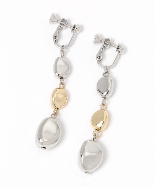 LEPSIM(レプシィム)の「【パーソナルカラーに合わせて選べる】デザインイヤリング 280240(イヤリング・レディース・シルバー/ゴールド/シルバー×ゴールド・ONE SIZE)」の8枚目の写真