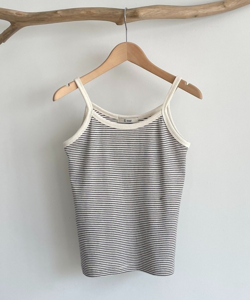 CANAL JEAN（キャナルジーン）の「El mar　細ボーダーキャミソール（キャミソール・レディース・ブラック/アイボリー・ONE SIZE）」の11枚目の写真