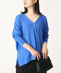 B.C STOCK | ハイツイストコットン ポンチョVカーディガン(ニット/セーター)