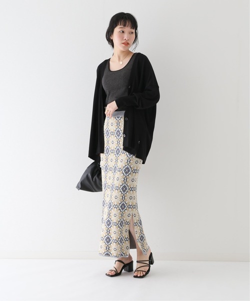 B.C STOCK(ベーセーストック)の「ハイツイストコットン ポンチョVカーディガン(ニット/セーター・レディース・ブラック/ブルー系その他/ピンク/ベージュ・FREE)」の5枚目の写真