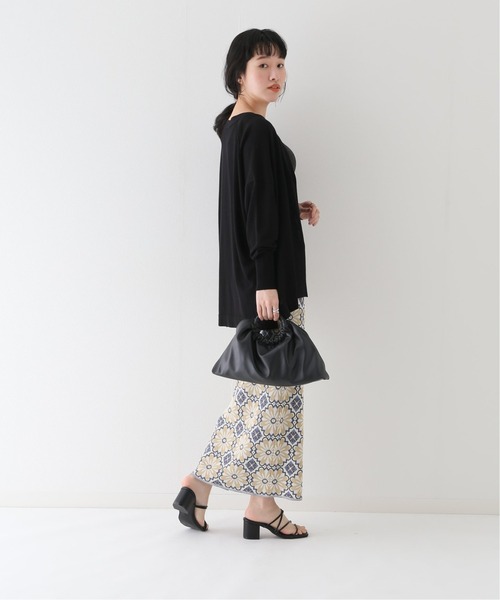 B.C STOCK(ベーセーストック)の「ハイツイストコットン ポンチョVカーディガン(ニット/セーター・レディース・ブラック/ブルー系その他/ピンク/ベージュ・FREE)」の6枚目の写真