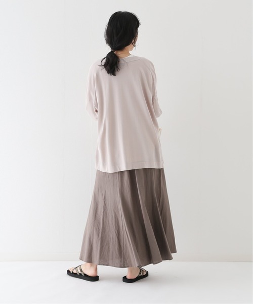 B.C STOCK(ベーセーストック)の「ハイツイストコットン ポンチョVカーディガン(ニット/セーター・レディース・ブラック/ブルー系その他/ピンク/ベージュ・FREE)」の8枚目の写真