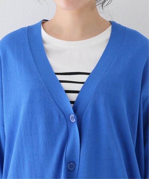 B.C STOCK(ベーセーストック)の「ハイツイストコットン ポンチョVカーディガン(ニット/セーター・レディース・ブラック/ブルー系その他/ピンク/ベージュ・FREE)」の16枚目の写真