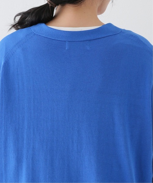 B.C STOCK(ベーセーストック)の「ハイツイストコットン ポンチョVカーディガン(ニット/セーター・レディース・ブラック/ブルー系その他/ピンク/ベージュ・FREE)」の17枚目の写真