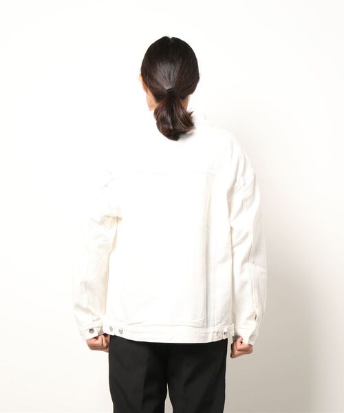 INTERPLAY(インタープレイ)の「【INTERPLAY】ベーシックカラールーズツイルジャケット(デニムジャケット・メンズ・ブルー/ブラック/ホワイト/グリーン・FREE)」の15枚目の写真