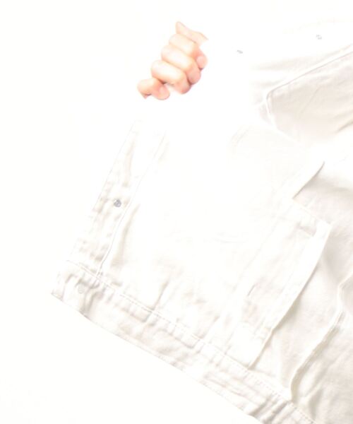 INTERPLAY(インタープレイ)の「【INTERPLAY】ベーシックカラールーズツイルジャケット(デニムジャケット・メンズ・ブルー/ブラック/ホワイト/グリーン・FREE)」の16枚目の写真