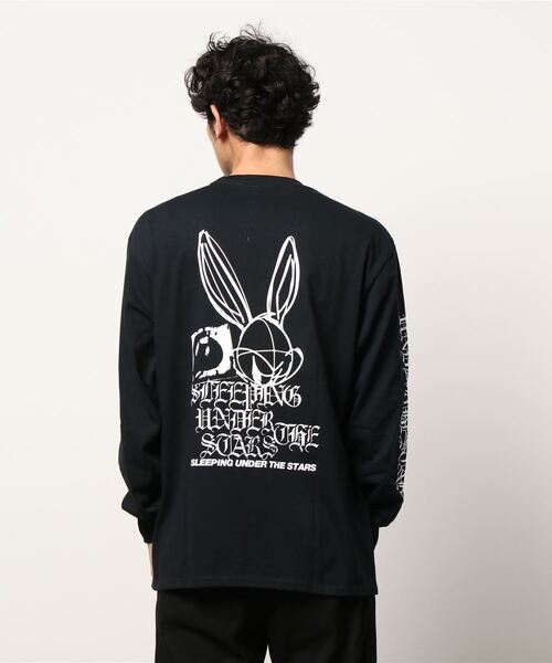 NO WAY（ノーウェイ）の「/青空カンパニー/PRINT LONG SLEEVE TEE（Tシャツ/カットソー・メンズ・ブラック・LARGE）」の3枚目の写真
