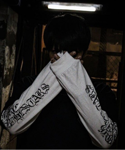 NO WAY（ノーウェイ）の「/青空カンパニー/PRINT LONG SLEEVE TEE（Tシャツ/カットソー・メンズ・ブラック・LARGE）」の2枚目の写真