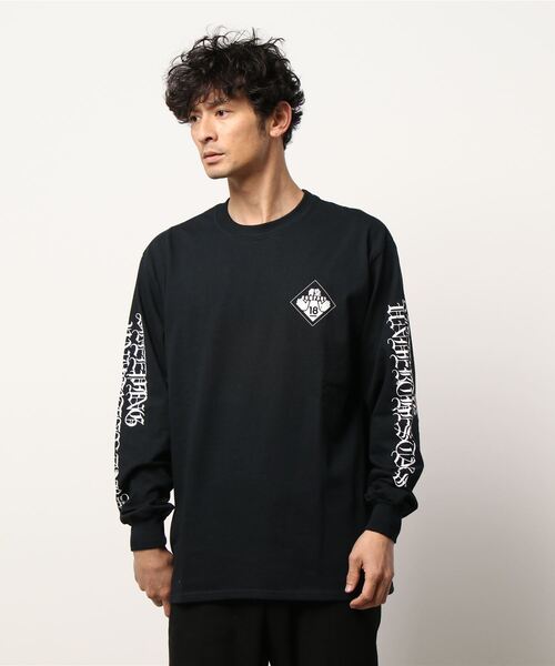 NO WAY（ノーウェイ）の「/青空カンパニー/PRINT LONG SLEEVE TEE（Tシャツ/カットソー・メンズ・ブラック・LARGE）」の10枚目の写真