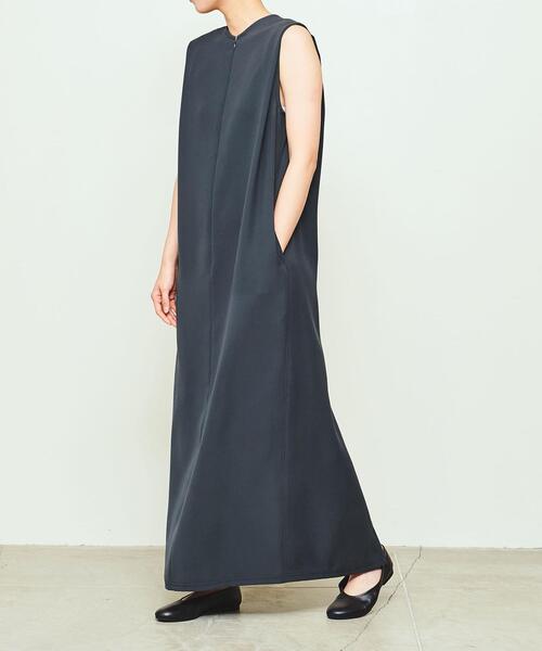 UNITED ARROWS & SONS(ユナイテッドアローズアンドサンズ)の「<UNITED ARROWS & SONS by DAISUKE OBANA WOMEN> Ⅱ+ DRESS/ドレス(ワンピース・レディース・ブラック/ダークグレー/ダークグリーン・M/S)」の8枚目の写真