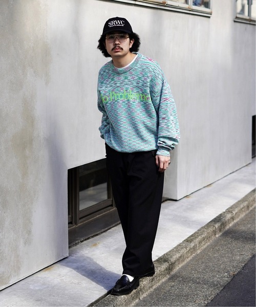 ARIES(アリーズ)の「【ARIES / アリーズ】SPACE DYE NO PROBLEMO KNIT(ニット/セーター・メンズ・グリーン系その他・MEDIUM)」の2枚目の写真