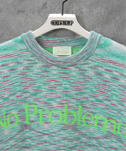ARIES(アリーズ)の「【ARIES / アリーズ】SPACE DYE NO PROBLEMO KNIT(ニット/セーター・メンズ・グリーン系その他・MEDIUM)」の7枚目の写真