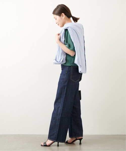 JOURNAL STANDARD(ジャーナルスタンダード)の「ライトオンスルーズデニムパンツ(デニムパンツ・レディース・ネイビー/ブルー・38/36)」の4枚目の写真