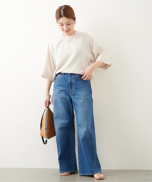 JOURNAL STANDARD(ジャーナルスタンダード)の「ライトオンスルーズデニムパンツ(デニムパンツ・レディース・ネイビー/ブルー・38/36)」の9枚目の写真