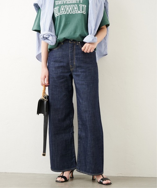 JOURNAL STANDARD(ジャーナルスタンダード)の「ライトオンスルーズデニムパンツ(デニムパンツ・レディース・ネイビー/ブルー・38/36)」の5枚目の写真