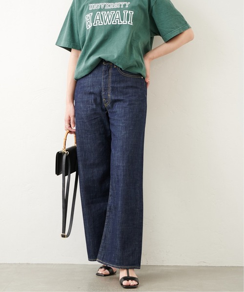 JOURNAL STANDARD(ジャーナルスタンダード)の「ライトオンスルーズデニムパンツ(デニムパンツ・レディース・ネイビー/ブルー・38/36)」の6枚目の写真